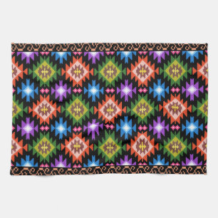 Linge De Cuisine rouanie traditionnelle folk ethnique motif tapis m