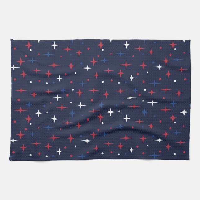 Linge De Cuisine Rouge Blanc et  (Horizontal)