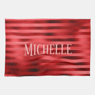 Linge De Cuisine Rouge classique