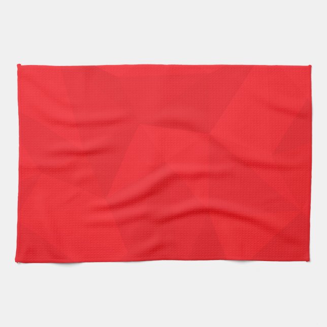 Linge De Cuisine Rouge, cool, unique, tendance, conception géométri (Horizontal)