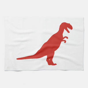 Linge De Cuisine Rouge dinosaure