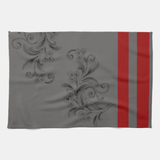 Linge De Cuisine Rouge gris de x