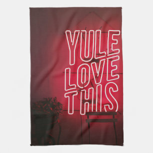 Linge De Cuisine Rouge néon Yule Amour Cette cuisine