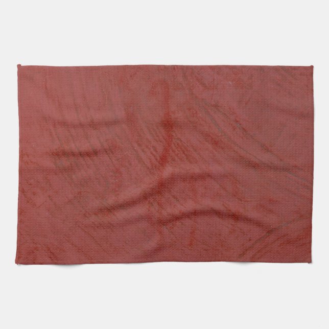Linge De Cuisine Rouge solide (Horizontal)