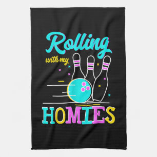Linge De Cuisine Rouler avec mes potes de quilles jouant