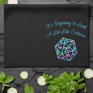 Linge De Cuisine RPG Critmas   Holo Retro Tabletop Role Player Dice