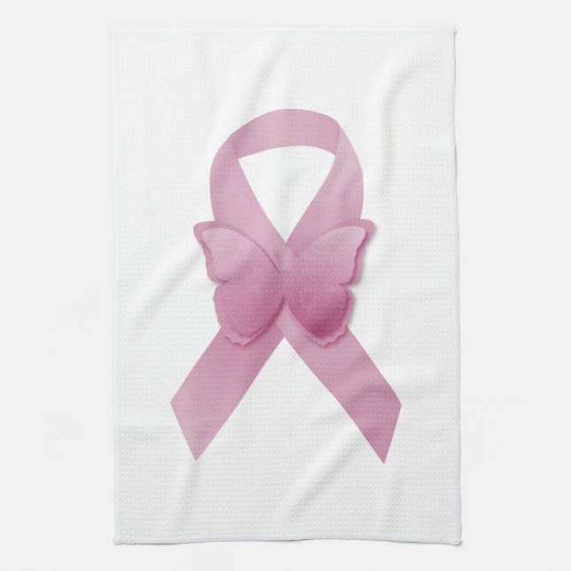 Linge De Cuisine Ruban rose de conscience (Vertical)
