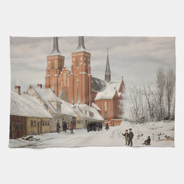 Linge De Cuisine Rue à Roskilde 1836 (Horizontal)
