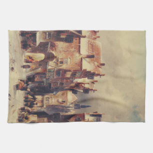 Linge De Cuisine Rue enneigée à Haarlem par Charles Leickert