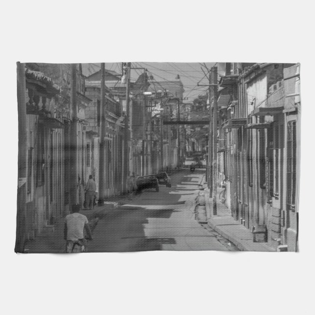 Linge De Cuisine Rues de La Havane (Horizontal)