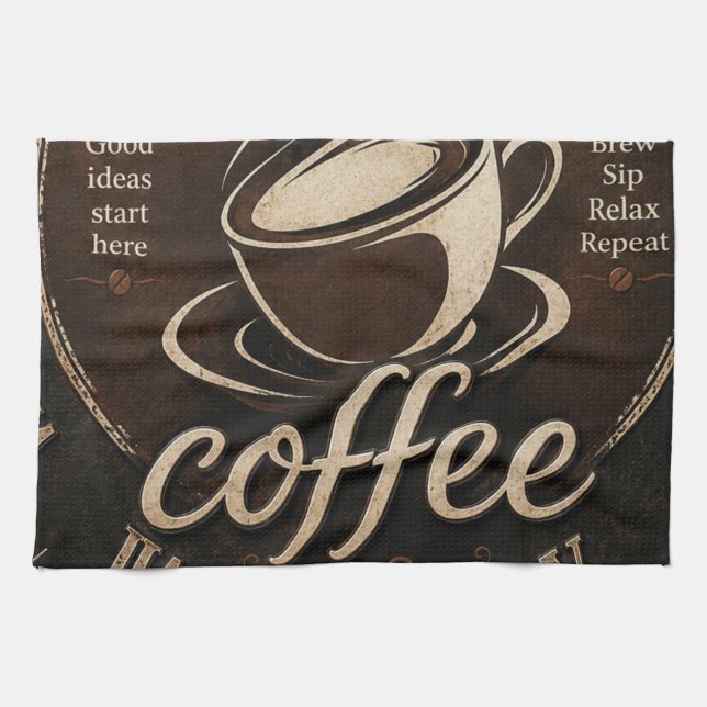 Linge De Cuisine Rustic Coffee Bar Decor Gift (Horizontal)