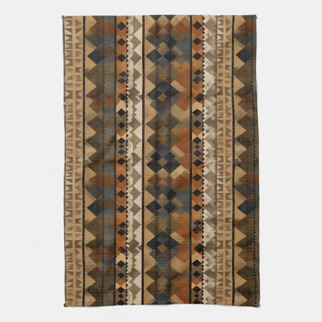 Linge De Cuisine Rustic Southwestern Stripe Pattern (6) (Vertical)