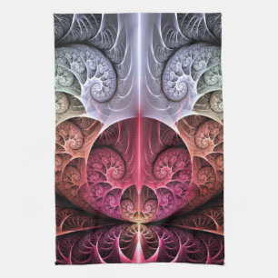 Linge De Cuisine Rythme cardiaque, art fractal de fantaisie surréal