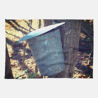 Linge De Cuisine Sac À Sucre D'Érable Sur Arbre
