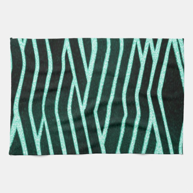 Linge De Cuisine Safari vert (Horizontal)