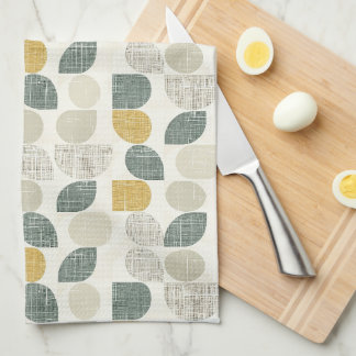 Linge De Cuisine Sage Green Boho Abstrait