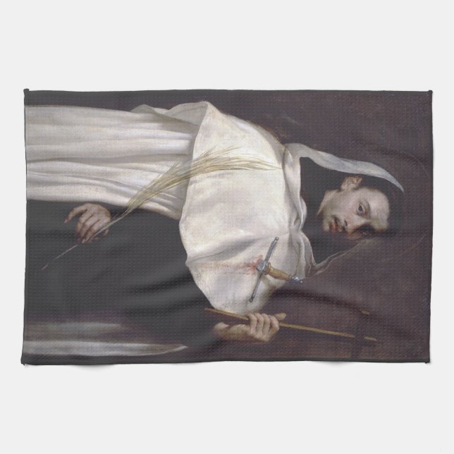 Linge De Cuisine Saint Ange de Jérusalem Martyr et Prêcheur (Horizontal)
