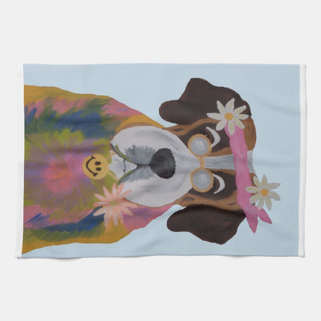 Linge De Cuisine Saint Bernard Hippie (Horizontal)