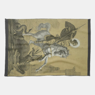 Linge De Cuisine Saint George – Premium "Sunburst Gold" Art