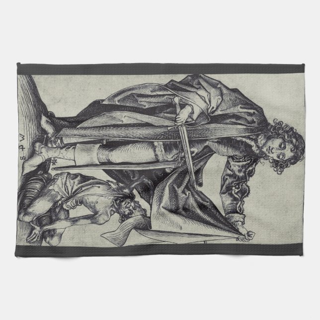 Linge De Cuisine Saint Martin de Tours Gravure d'art (Horizontal)