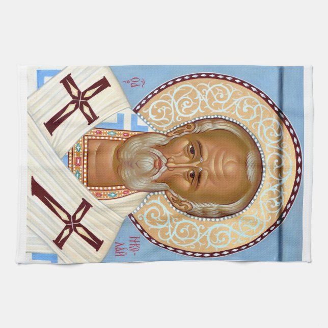 Linge De Cuisine Saint Nicolas de Myre Art Orthodoxe Premium (Horizontal)