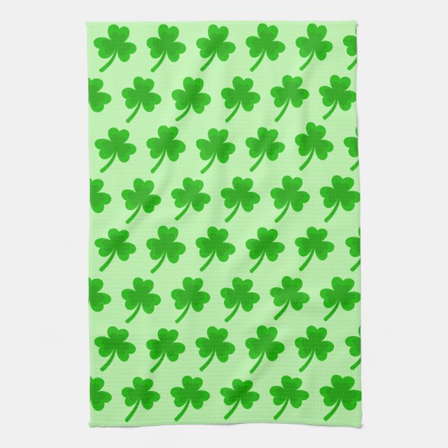 Linge De Cuisine Saint Patrick's Day Shamrock Pot of Gold Celtic Kn (Vertical)