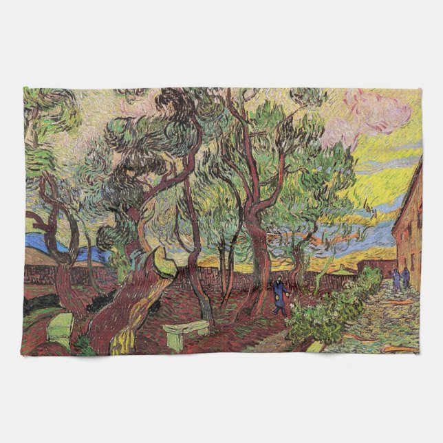 Linge De Cuisine Saint Paul Hospital et Garden par Vincent van Gogh (Horizontal)
