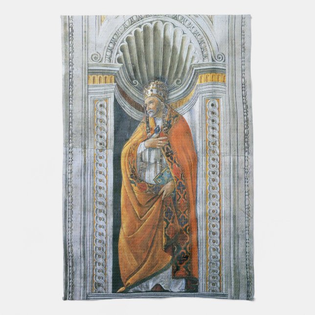 Linge De Cuisine Saint Sixte II par Sandro Botticelli (Vertical)