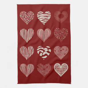 Linge De Cuisine Saint-Valentin Cœurs Neuf Cœurs Amour de la Saint-