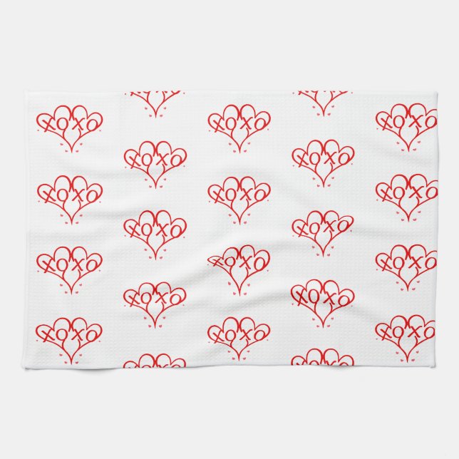 Linge De Cuisine Saint Valentin fête de l'amour (Horizontal)