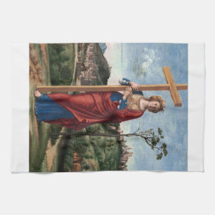 Linge De Cuisine Sainte Hélène avec la Vraie Croix Art sacré