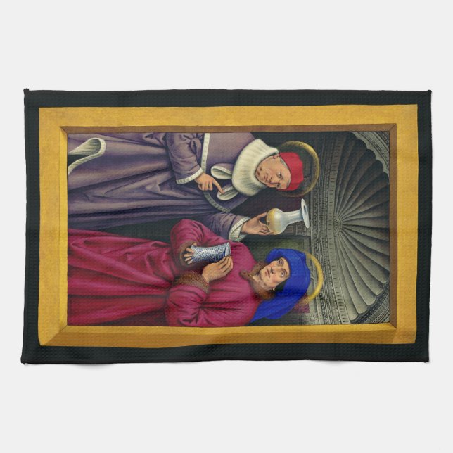 Linge De Cuisine Saints Cosmas et Damian par Jean Bourdichon (Horizontal)