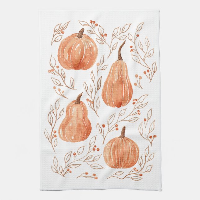Linge De Cuisine Saison citrouille (Vertical)