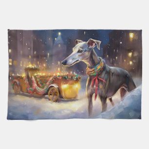 Linge De Cuisine Saison de Noël Greyhound
