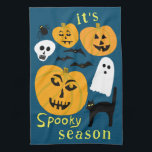 Linge De Cuisine Saison éffrayante Citrouilles Ghost Bat HAPPY HALL<br><div class="desc">Décorez votre cuisine avec cette serviette d'art cool. Fait un grand cadeau d'Halloween,  de ménage,  d'anniversaire ou de mariage! Vous pouvez également le customiser avec votre propre texte ou modifier les couleurs. Consultez ma boutique pour plus de couleurs et de motifs !</div>