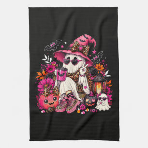 Linge De Cuisine Saison effrayante Gentil fantôme en chapeau de sor