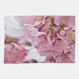 Linge De Cuisine Sakura Cherry Blossoms rose pâle