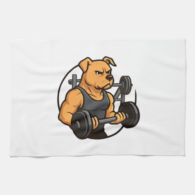 Linge De Cuisine Salle de sport Alpha Dog - Puissance déchaînée (Horizontal)