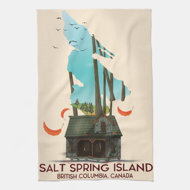 Linge De Cuisine Salt Spring Island Colombie-Britannique Canada (Vertical)