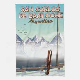 Linge De Cuisine San Carlos de Bariloche poster de voyage ski
