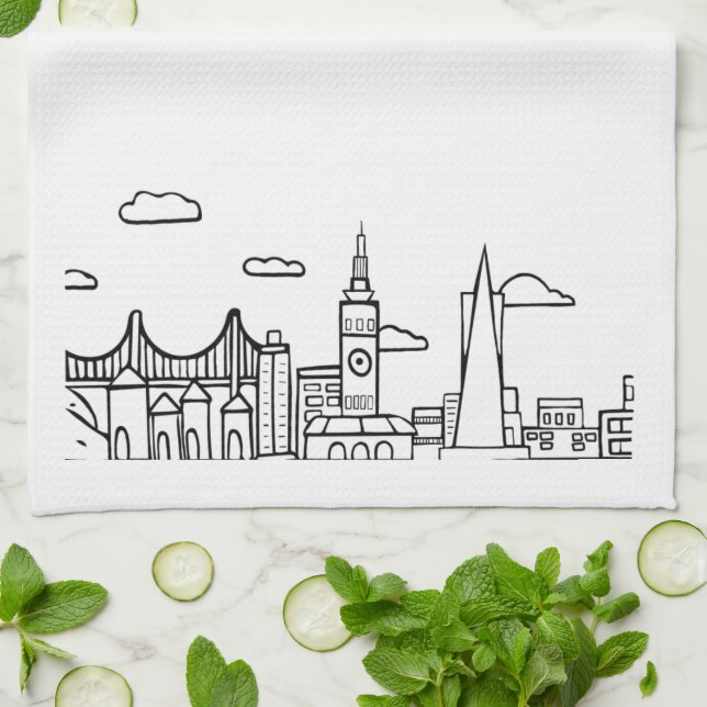 Linge De Cuisine San Francisco Dishtowel (Plié)
