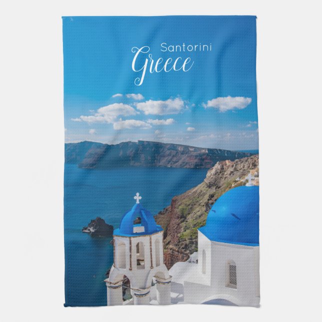 Linge De Cuisine Santorini Grèce Pittoresque cuisine grecque servie (Vertical)