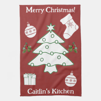 Linge De Cuisine Sapin de Noël