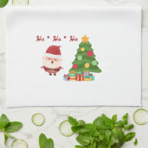 Sapin de Noël avec Père Noël sur un 