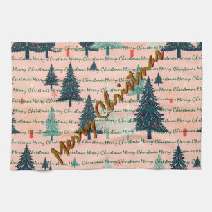 Linge De Cuisine Sapins de Noël Luxueux Tendance