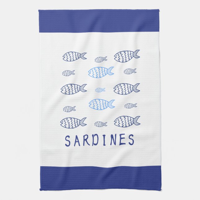 Linge De Cuisine Sardines (Vertical)