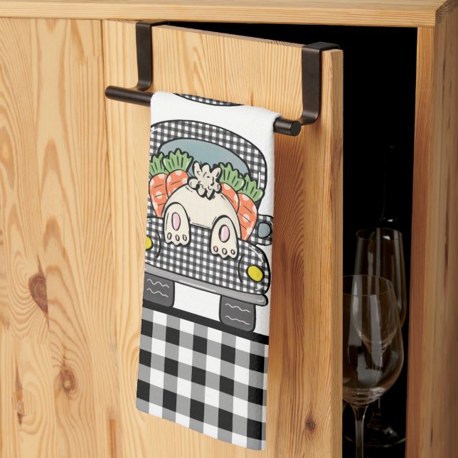 Linge De Cuisine Saut de lapin (Pliage en tiers)