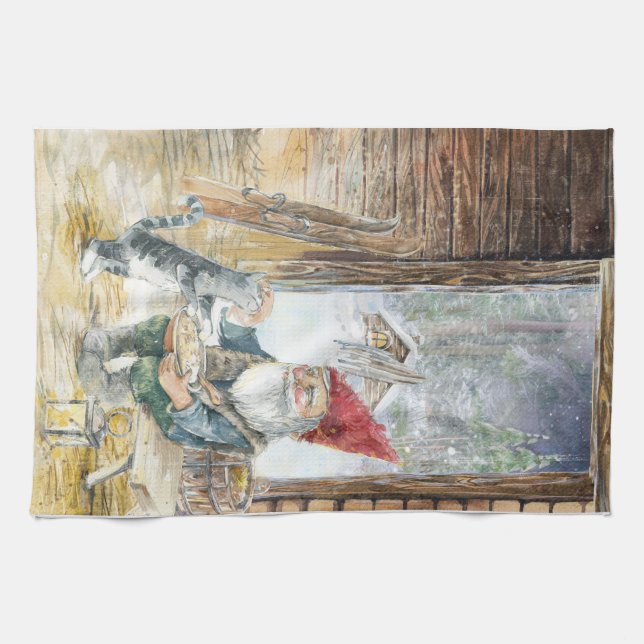 Linge De Cuisine Scandinavian Christmas  (Horizontal)