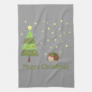 Linge De Cuisine Scène de Noël de Hérisson