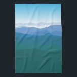 Linge De Cuisine Scène des montagnes<br><div class="desc">Belle serviette de cuisine illustrée de scène de montagne!
Conçu et illustré par Striped Casquette Studio</div>